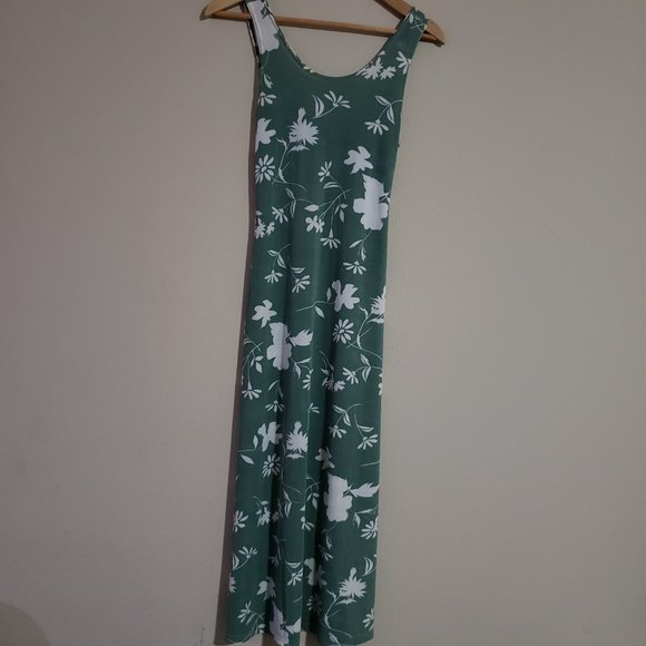 Vintage Cocos Casual Floral Midi Dress XS - Picture 1 of 7